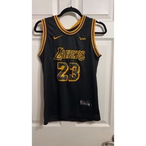 Nike Swingman LA Lakers NBA Black Mamba Lebron James #23 Large Jersey Snake Skin